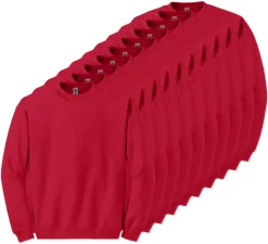 Lot de 10 Gildan 18000 - Sweat-shirt à col rond