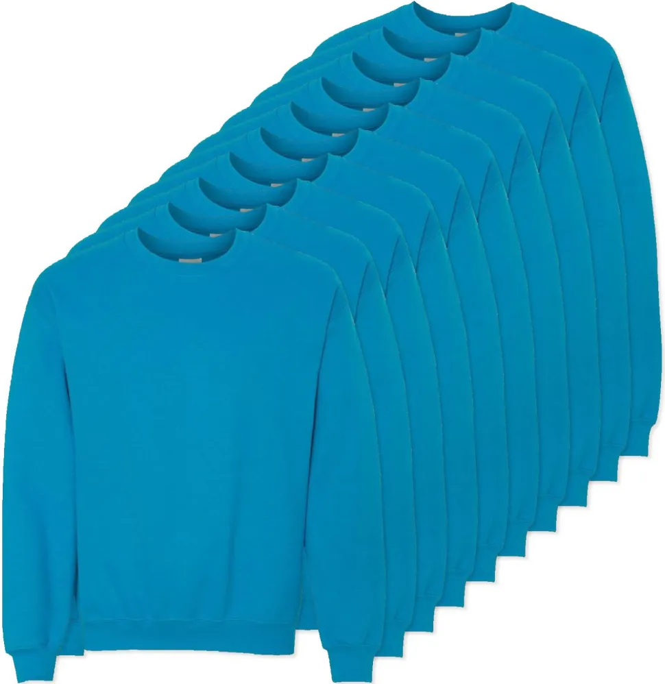 Lot de 10 Gildan 18000 - Sweat-shirt à col rond