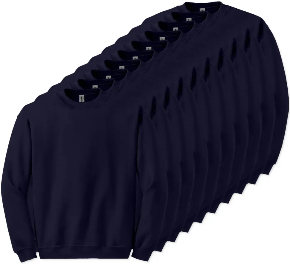 Lot de 10 Gildan 18000 - Sweat-shirt à col rond