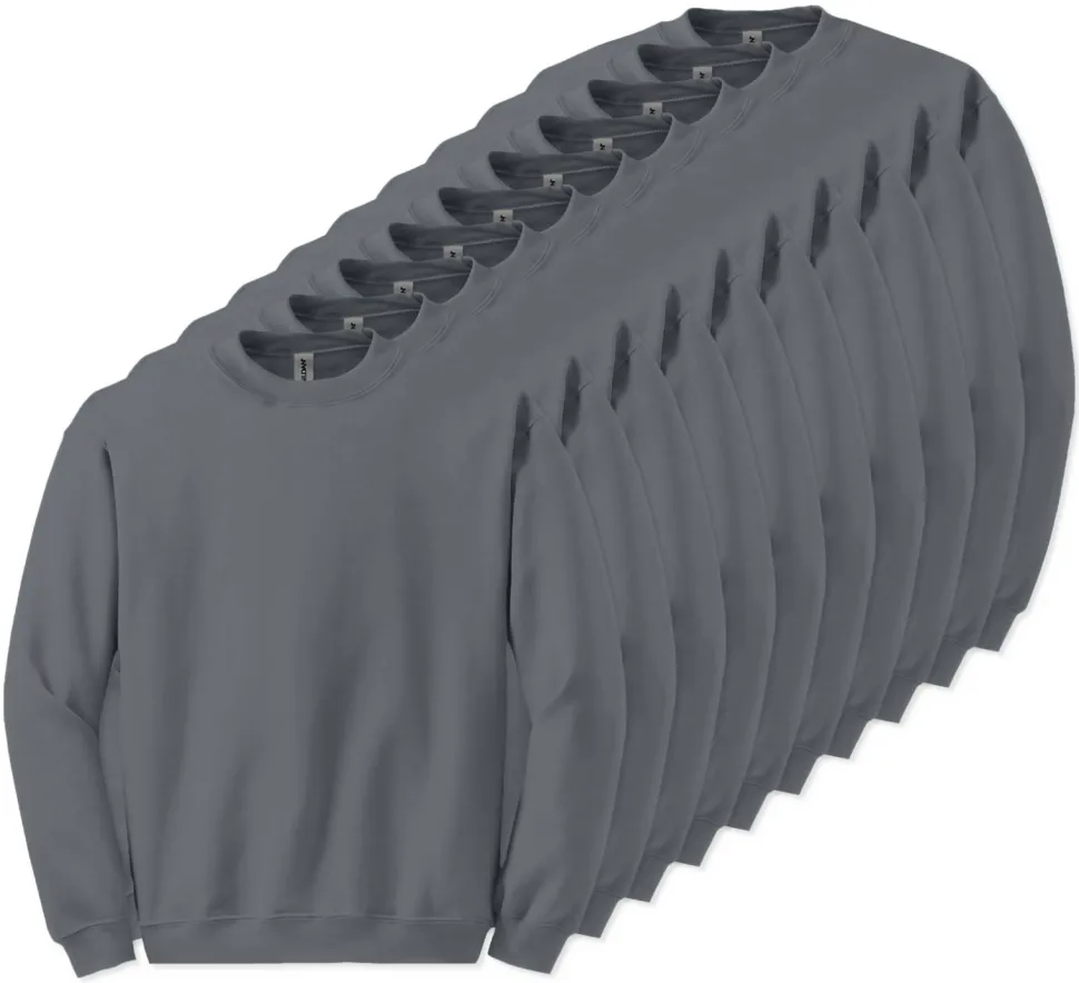 Lot de 10 Gildan 18000 - Sweat-shirt à col rond