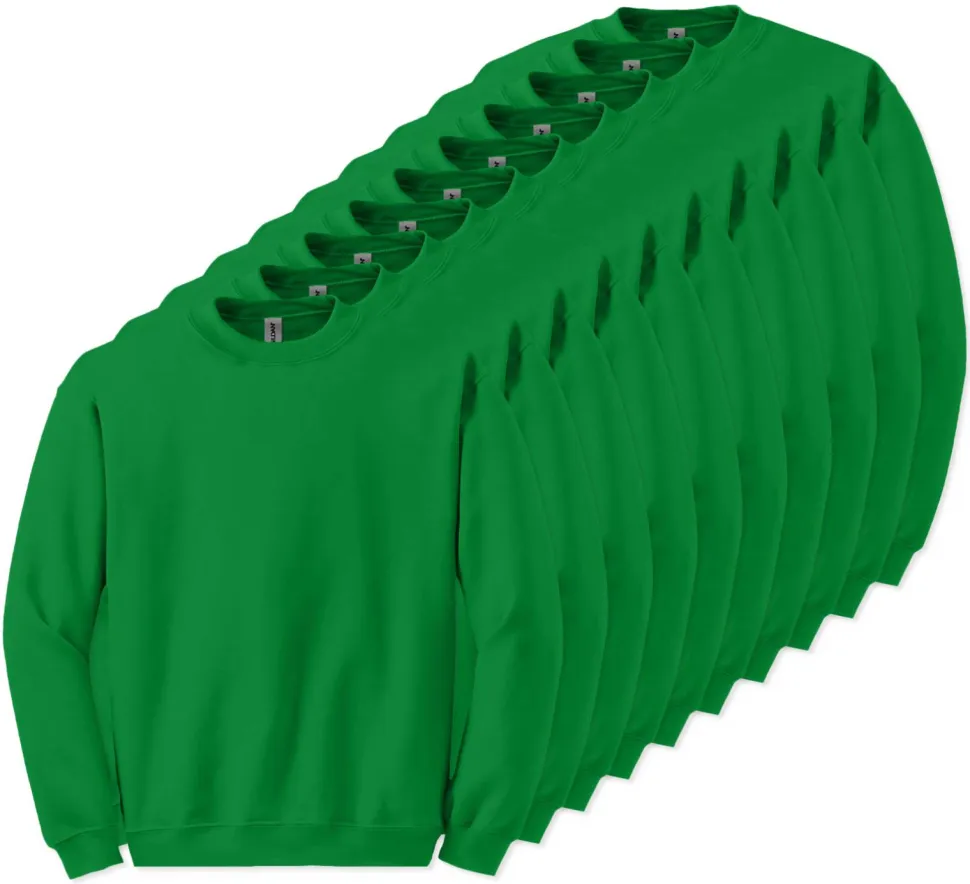 Lot de 10 Gildan 18000 - Sweat-shirt à col rond