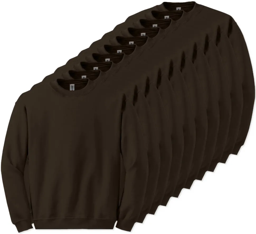 Lot de 10 Gildan 18000 - Sweat-shirt à col rond