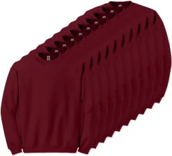Lot de 10 Gildan 18000 - Sweat-shirt à col rond