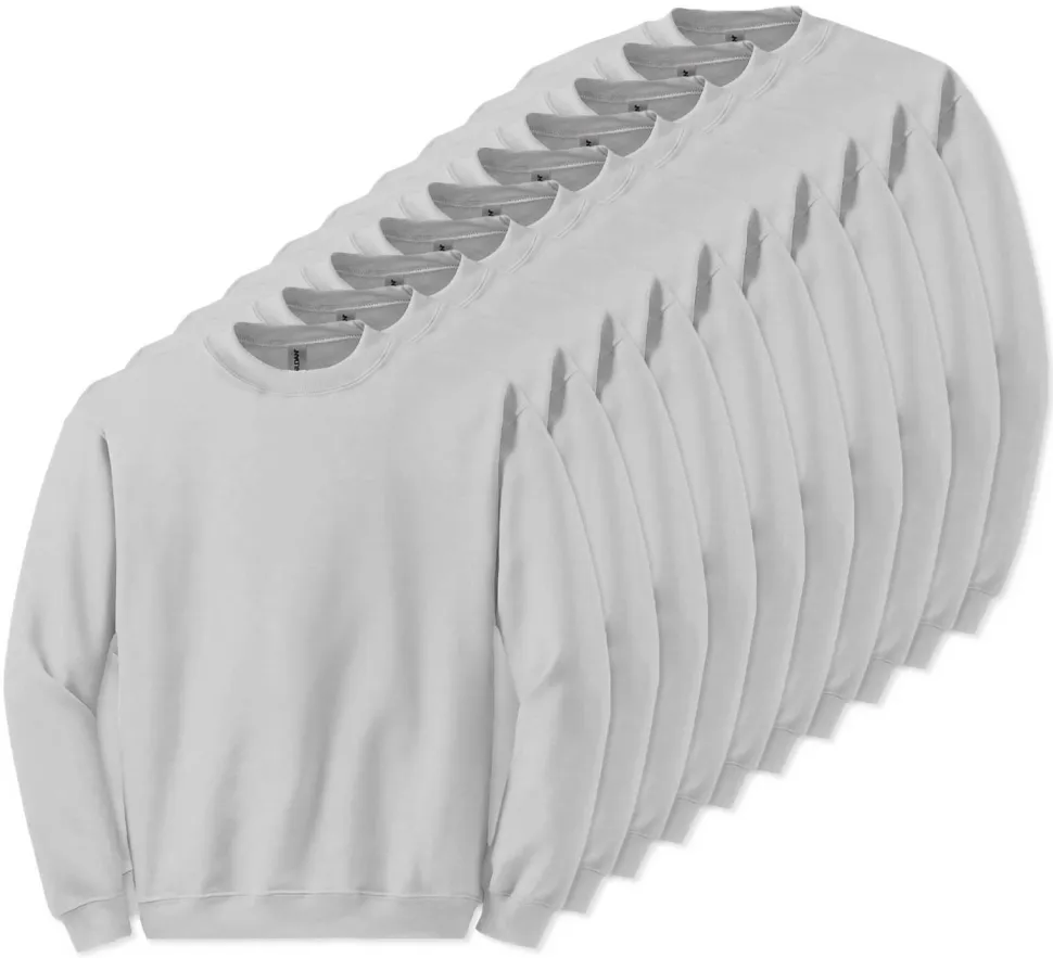 Lot de 10 Gildan 18000 - Sweat-shirt à col rond