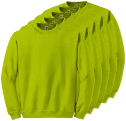 Lot de 5 Gildan 18000 - Sweatshirt à col rond