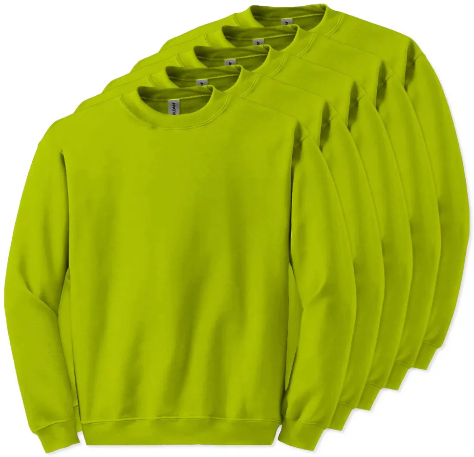 Lot de 5 Gildan 18000 - Sweatshirt à col rond