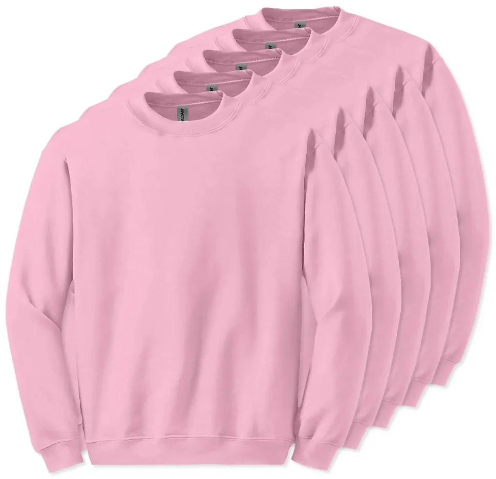 Lot de 5 Gildan 18000 - Sweatshirt à col rond