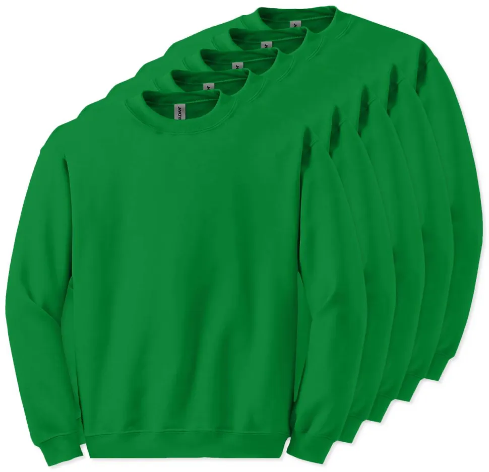 Lot de 5 Gildan 18000 - Sweatshirt à col rond
