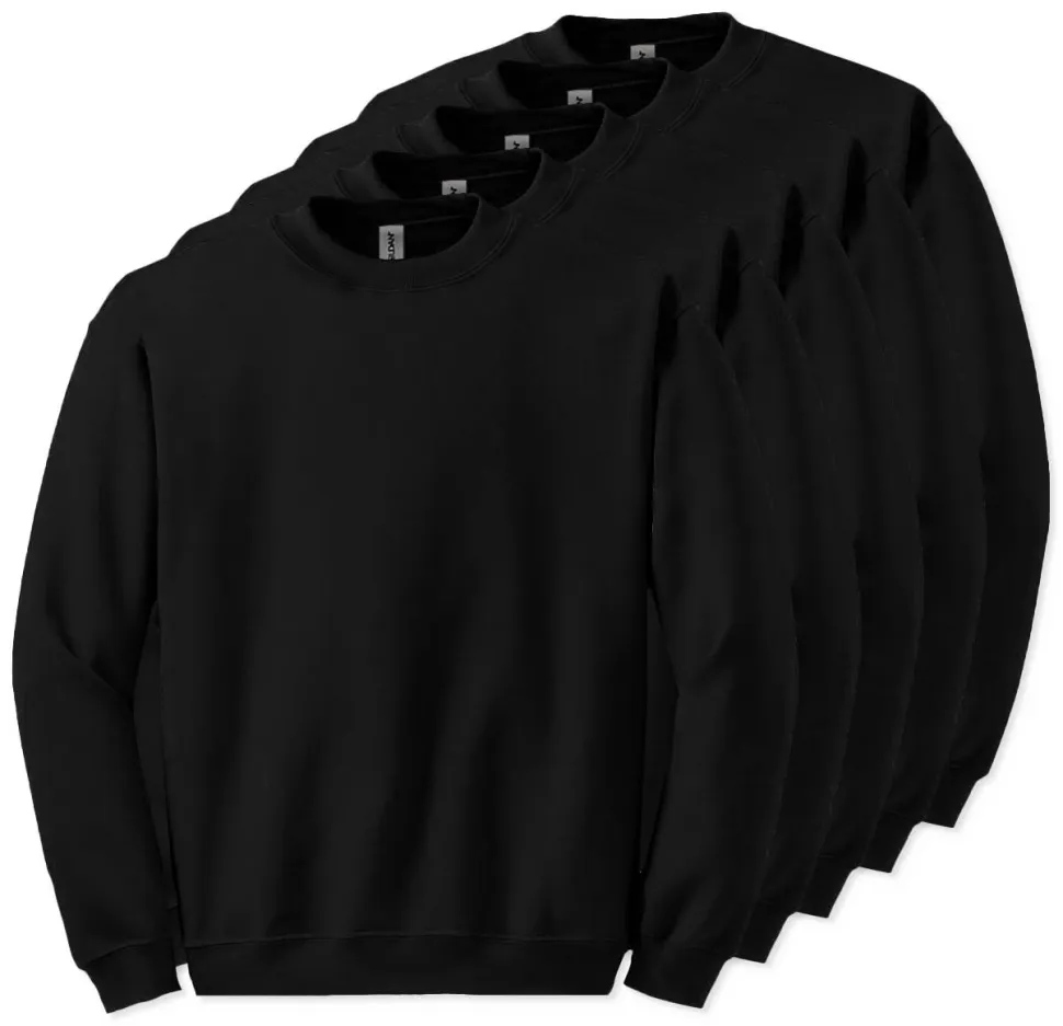 Lot de 5 Gildan 18000 - Sweatshirt à col rond
