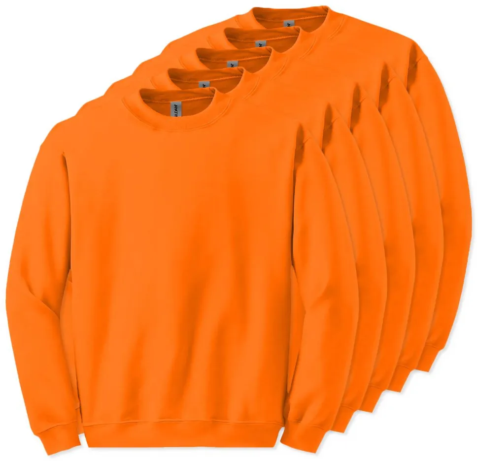 Lot de 5 Gildan 18000 - Sweatshirt à col rond
