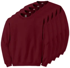 Lot de 5 Gildan 18000 - Sweatshirt à col rond