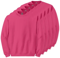 Lot de 5 Gildan 18000 - Sweatshirt à col rond