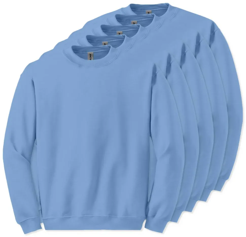 Lot de 5 Gildan 18000 - Sweatshirt à col rond