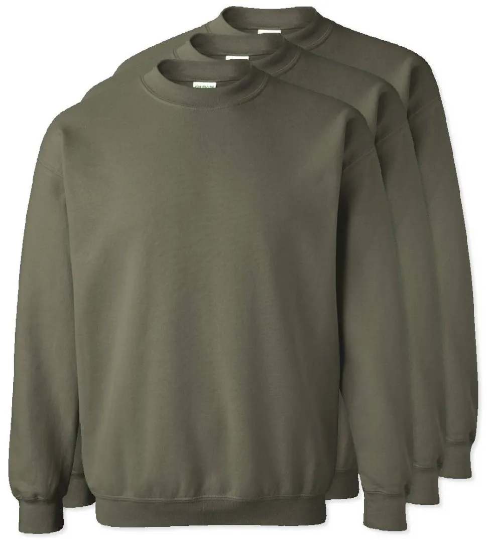 Lot de 3 Gildan 18000 - Sweat-shirt à col rond