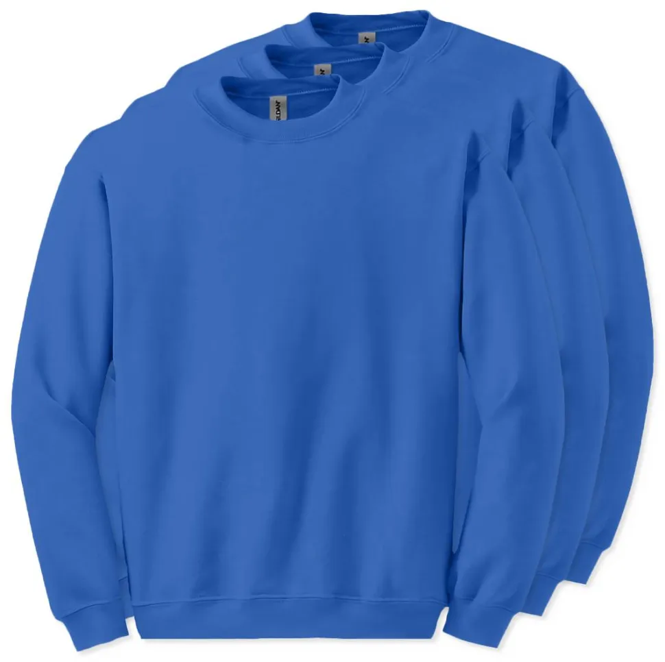 Lot de 3 Gildan 18000 - Sweat-shirt à col rond