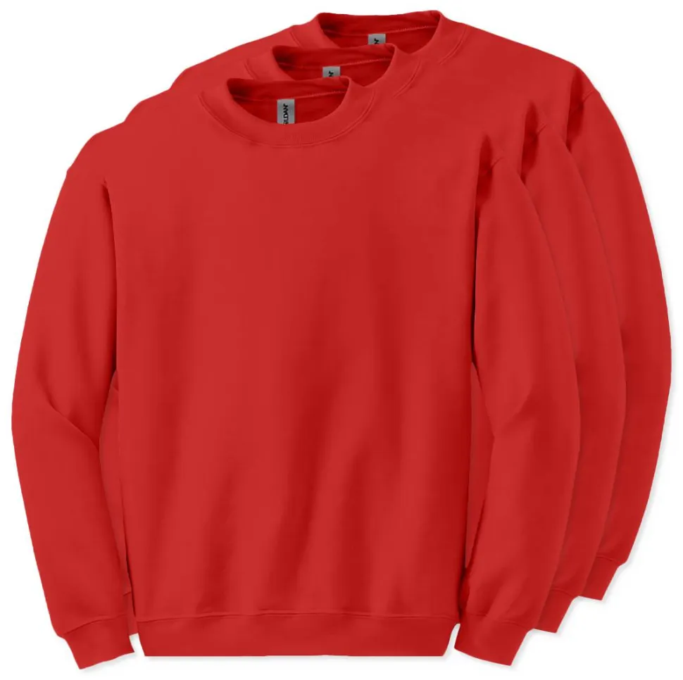Lot de 3 Gildan 18000 - Sweat-shirt à col rond
