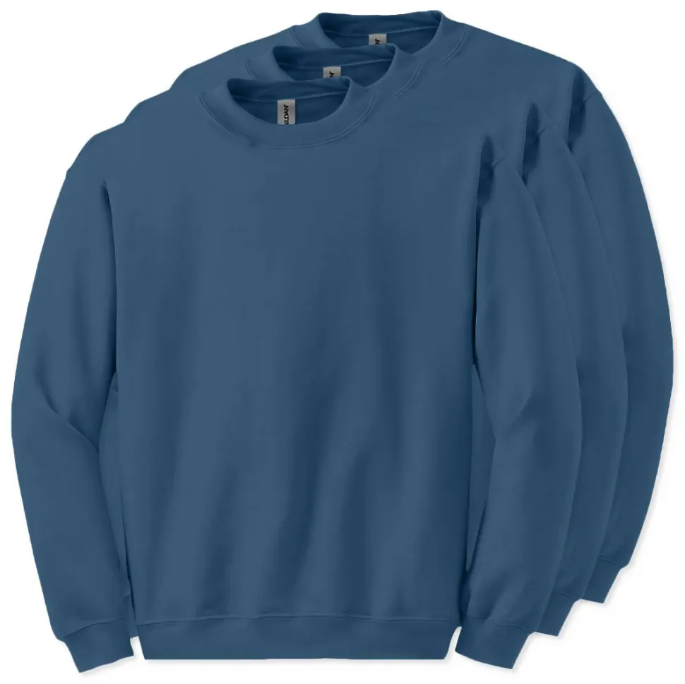 Lot de 3 Gildan 18000 - Sweat-shirt à col rond