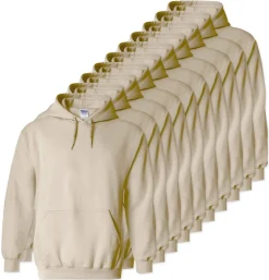 Lot de 10 Gildan 18500 - Sweatshirt à capuche en molleton épais