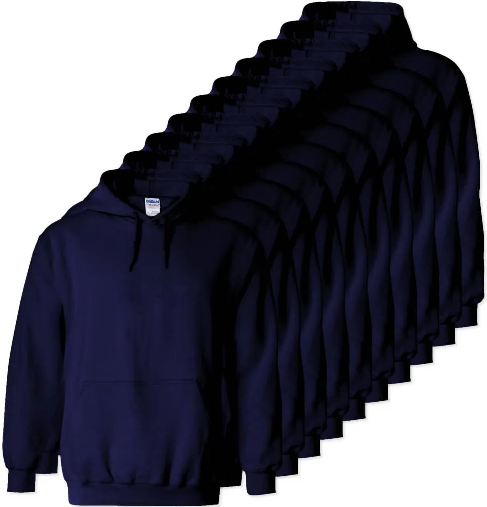 Lot de 10 Gildan 18500 - Sweatshirt à capuche en molleton épais