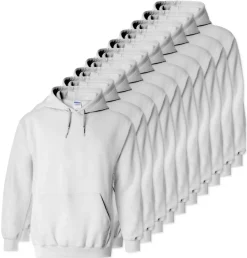 Lot de 10 Gildan 18500 - Sweatshirt à capuche en molleton épais