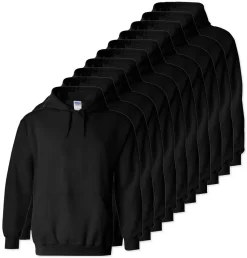 Lot de 10 Gildan 18500 - Sweatshirt à capuche en molleton épais