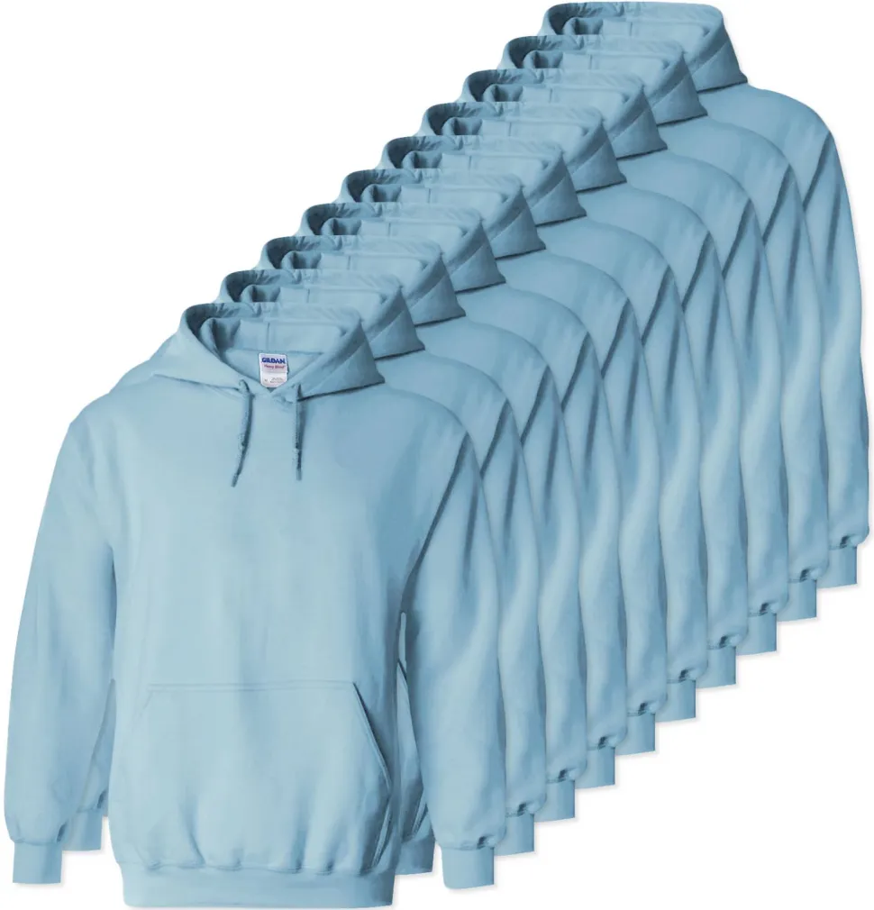 Lot de 10 Gildan 18500 - Sweatshirt à capuche en molleton épais
