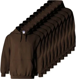 Lot de 10 Gildan 18500 - Sweatshirt à capuche en molleton épais