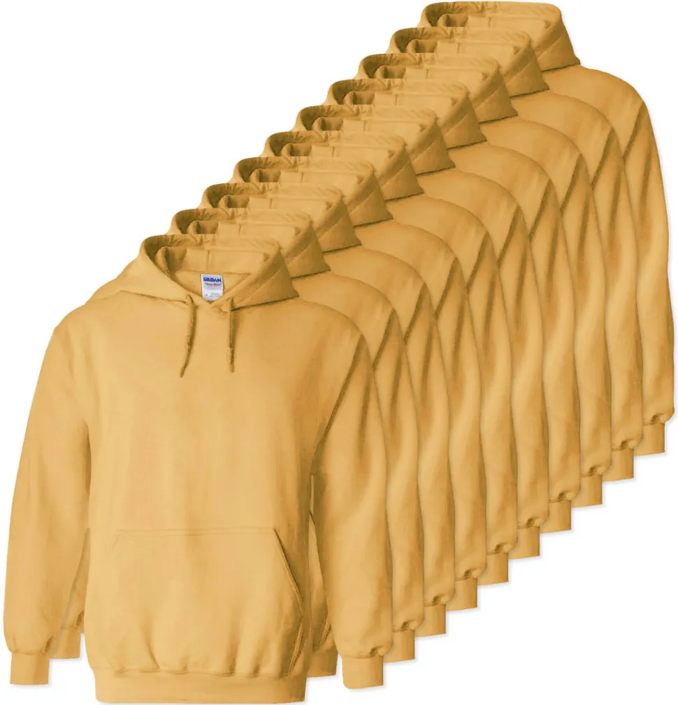 Lot de 10 Gildan 18500 - Sweatshirt à capuche en molleton épais