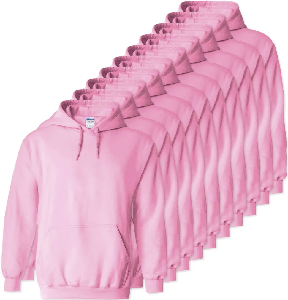 Lot de 10 Gildan 18500 - Sweatshirt à capuche en molleton épais
