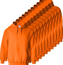 Lot de 10 Gildan 18500 - Sweatshirt à capuche en molleton épais