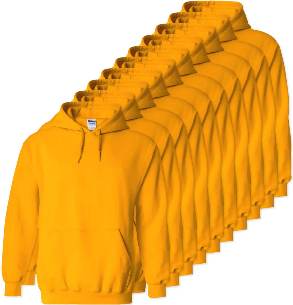 Lot de 10 Gildan 18500 - Sweatshirt à capuche en molleton épais