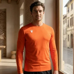 MACRON MA9192 - T-shirt de Football Performant à Manches Longues