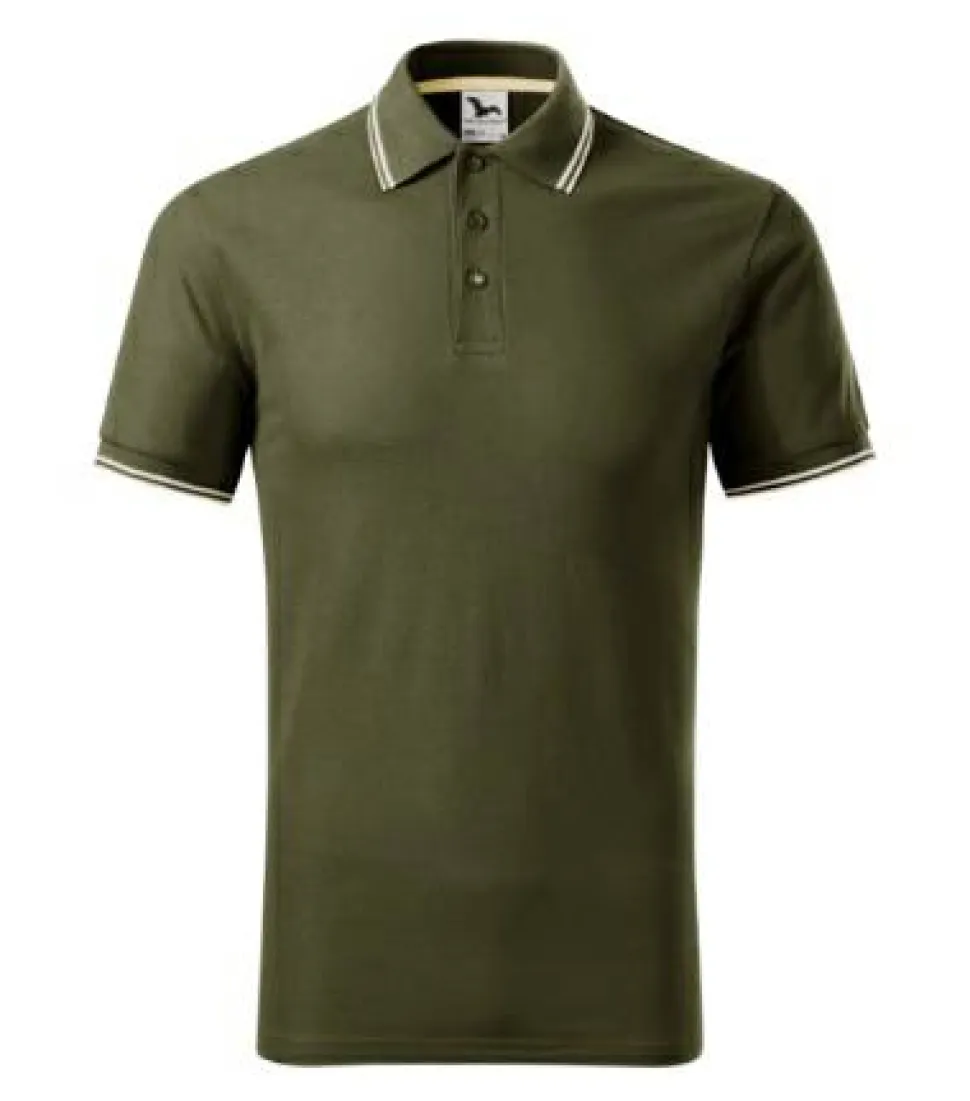 Malfini 232 - Polo Élégant à Rayures Contrastées
