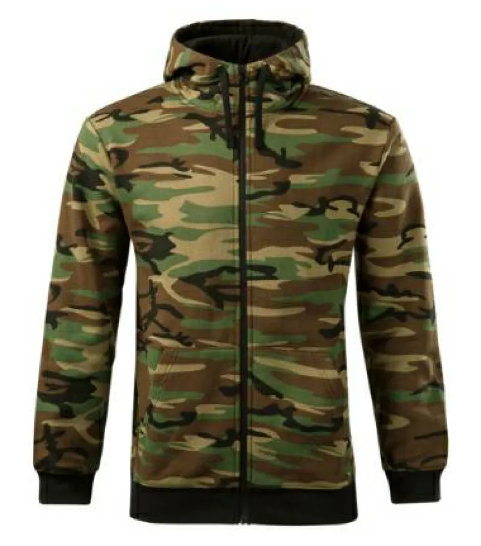 Malfini C19 - Sweatshirt Camo Zipper pour homme