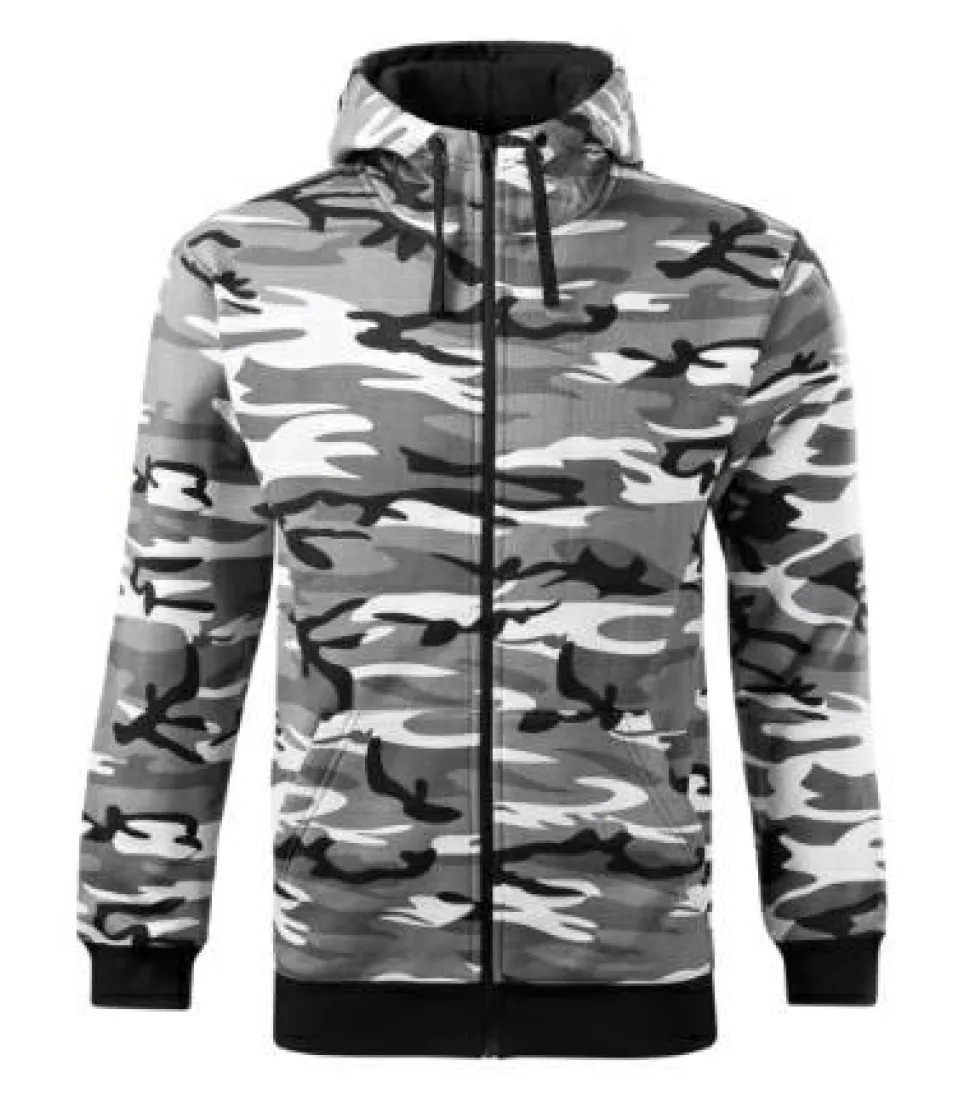 Malfini C19 - Sweatshirt Camo Zipper pour homme