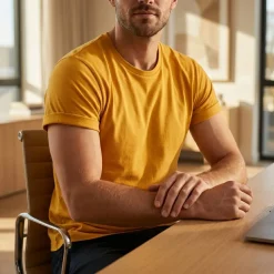 MANTIS MT080 - Tee-shirt homme manches roulées