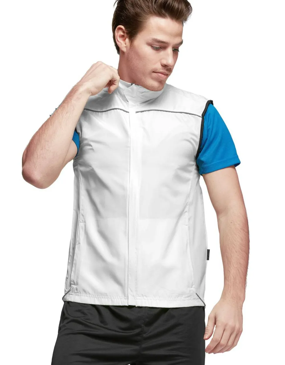 Mustaghata DYNAMIX - Gilet Coupe-Vent Respirant Unisexe pour Course