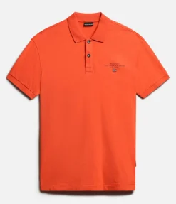NAPAPIJRI NP0A4GDL - Polo Classique en Coton avec Logo Imprimé