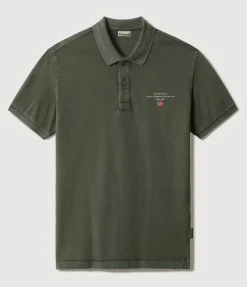 NAPAPIJRI NP0A4GDL - Polo Classique en Coton avec Logo Imprimé