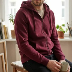 NEUTRAL T63301 - Sweat à capuche zippé en coton Tiger