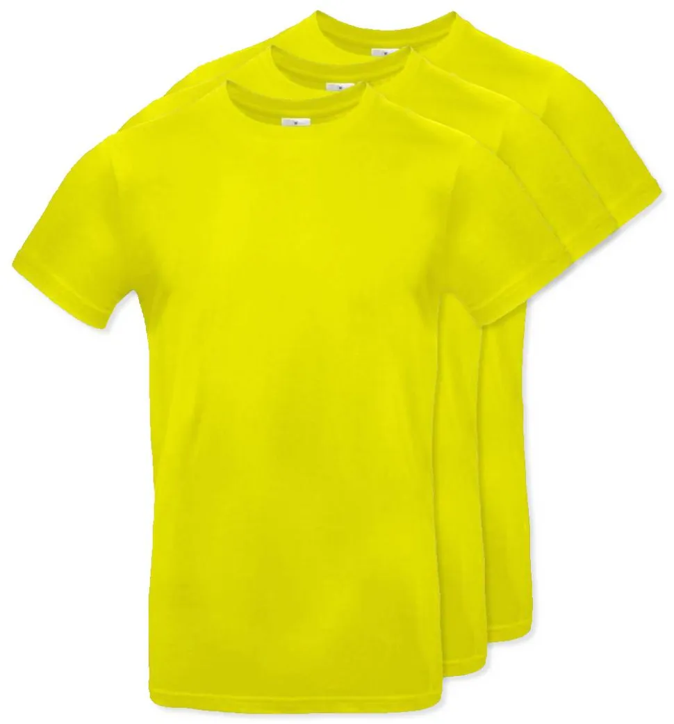 Pack de 3 B&C BC03T - Tee-Shirt Homme 100% Coton