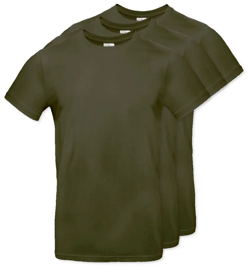 Pack de 3 B&C BC03T - Tee-Shirt Homme 100% Coton