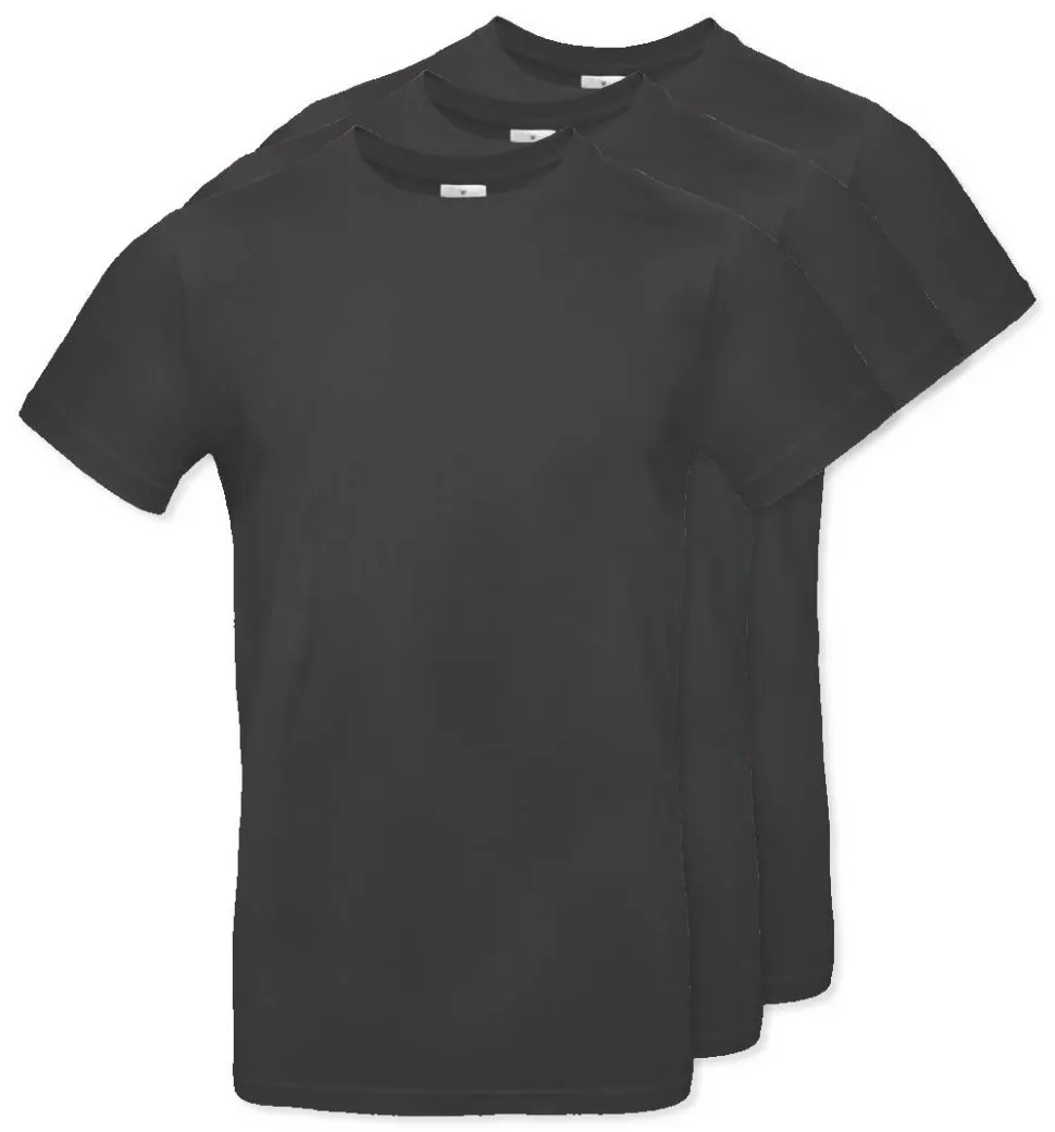 Pack de 3 B&C BC03T - Tee-Shirt Homme 100% Coton