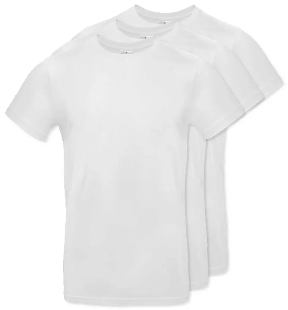 Pack de 3 B&C BC03T - Tee-Shirt Homme 100% Coton