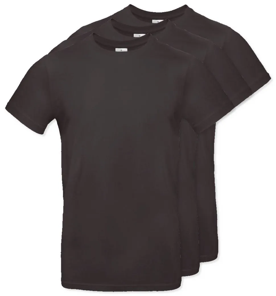 Pack de 3 B&C BC03T - Tee-Shirt Homme 100% Coton