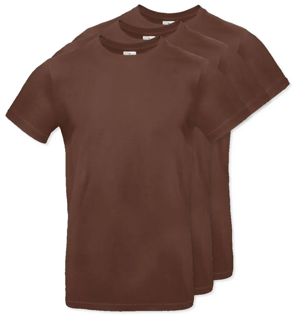 Pack de 3 B&C BC03T - Tee-Shirt Homme 100% Coton