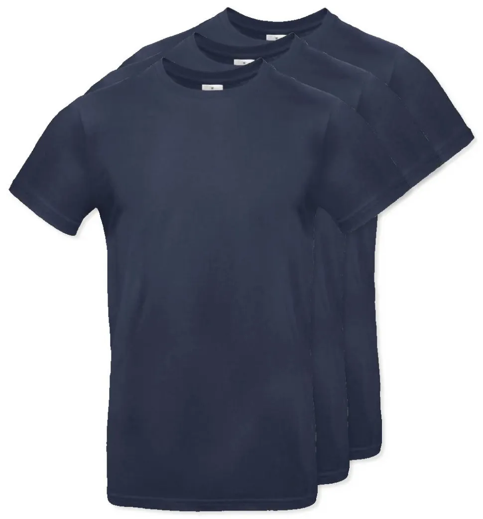 Pack de 3 B&C BC03T - Tee-Shirt Homme 100% Coton
