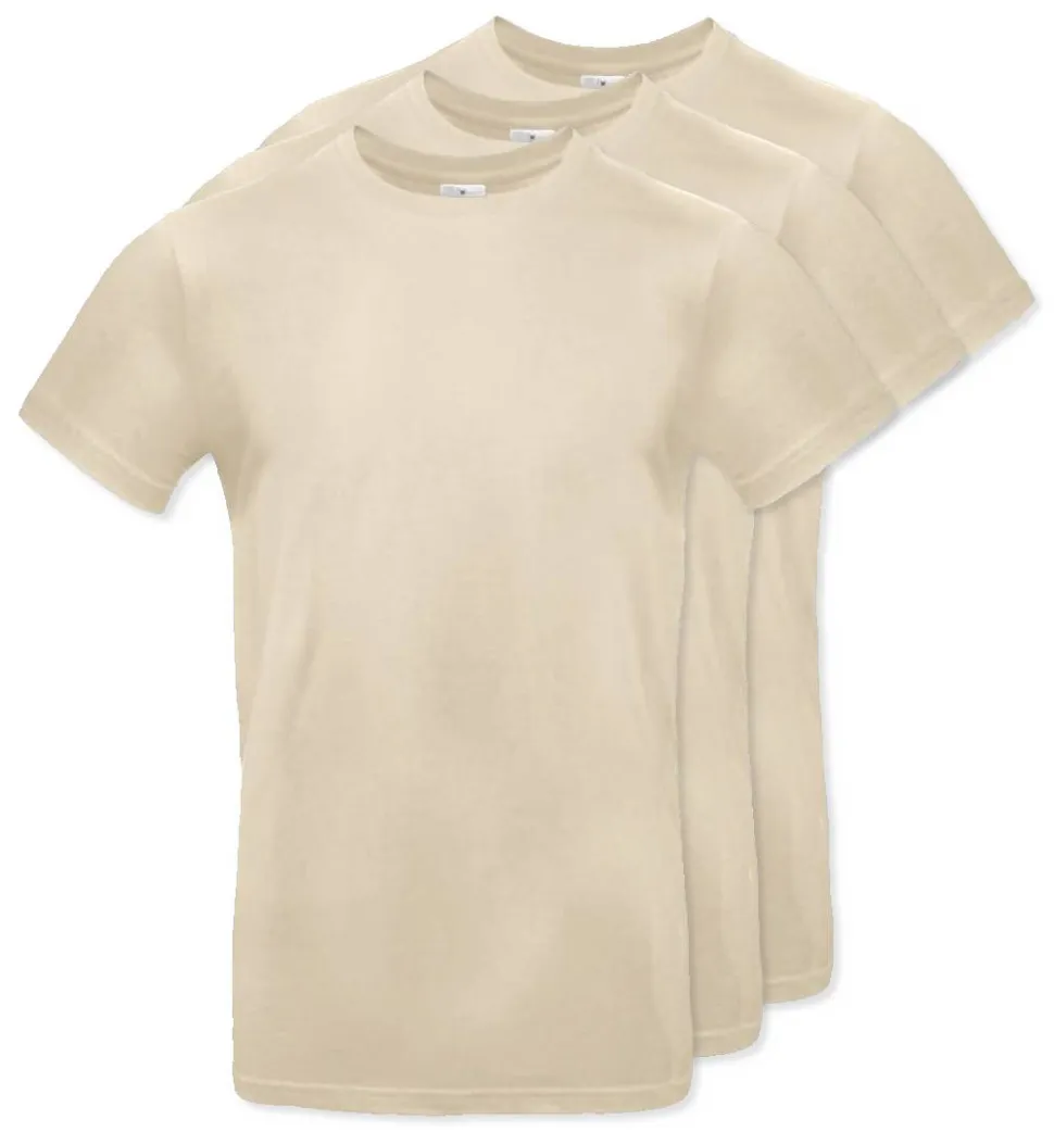 Pack de 3 B&C BC03T - Tee-Shirt Homme 100% Coton