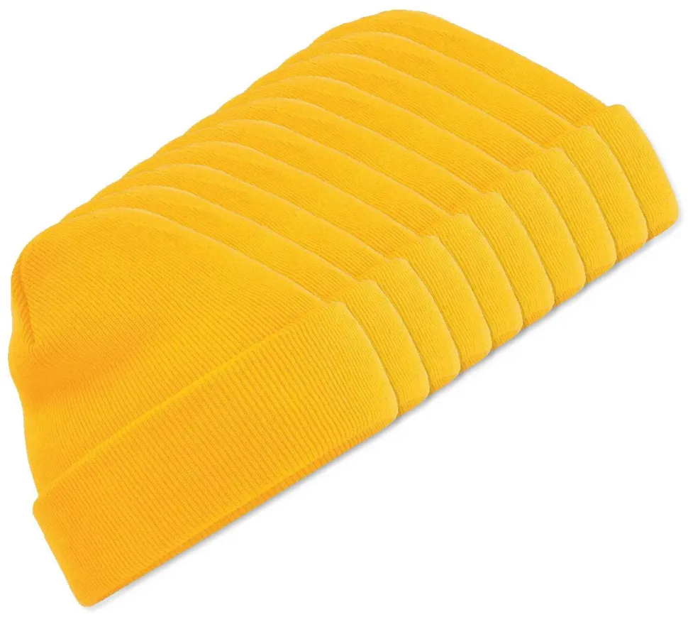 Pack de 100 Beechfield BF045 - Bonnet Hiver Unisexe avec Rabat Confortable