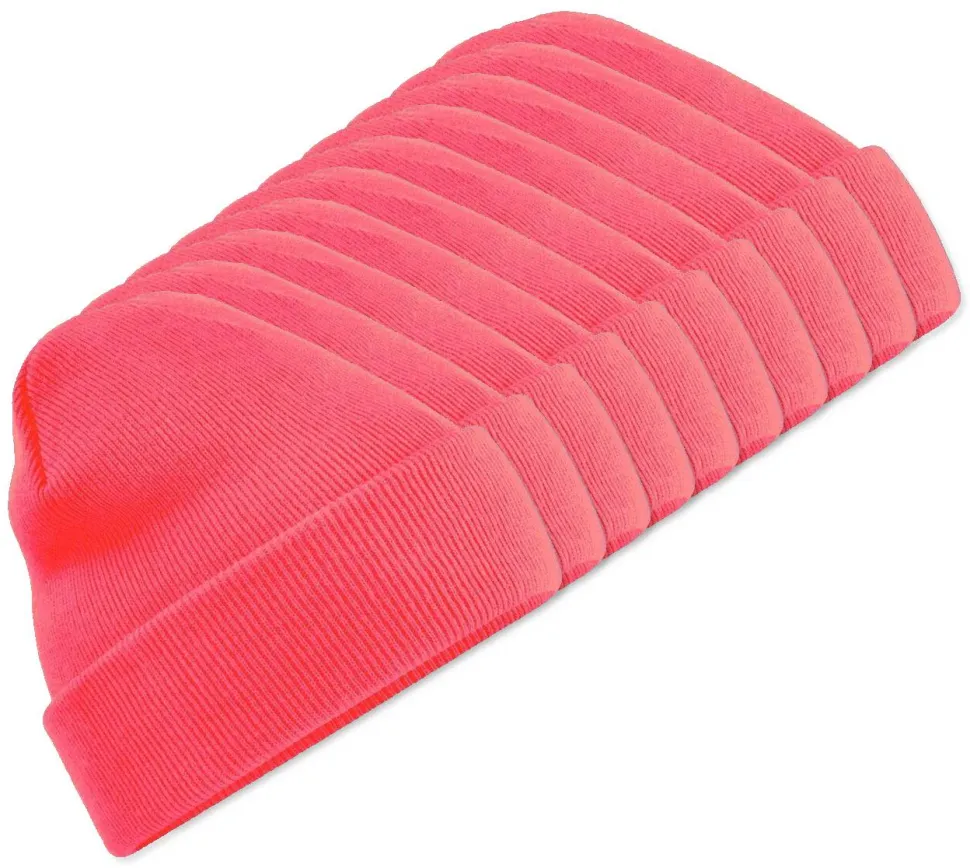 Pack de 100 Beechfield BF045 - Bonnet Hiver Unisexe avec Rabat Confortable